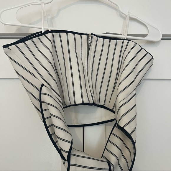 C/MEO COLLECTIVE Effigurate Pin Stripe Set Ivory/Navy XS - Picture 9 of 15